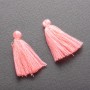 Rohling für Handarbeiten – Rosa Baumwollquaste, Mini, Länge 3 cm, Durchmesser 5 mm, Paar