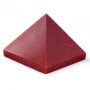 Pyramide aus Aventurin – Souvenir, gepresst, Höhe 2,3–2,6 cm, Breite 2,8–3,1 cm