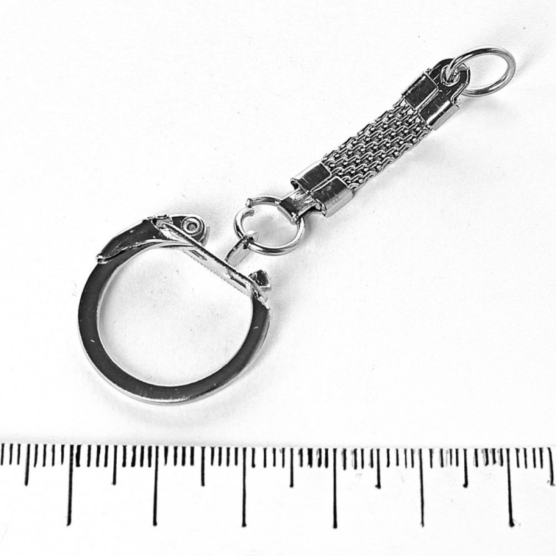 Preis pro Packung / 10 Stück. Basis für Schlüsselanhänger 65 × 23 mm