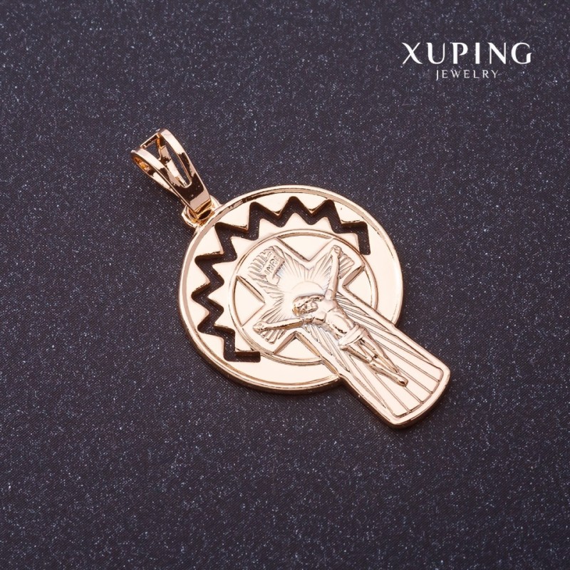 Anhänger Xuping Kreuz in Goldfarbe 37×20 mm