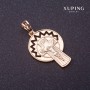 Anhänger Xuping Kreuz in Goldfarbe 37×20 mm
