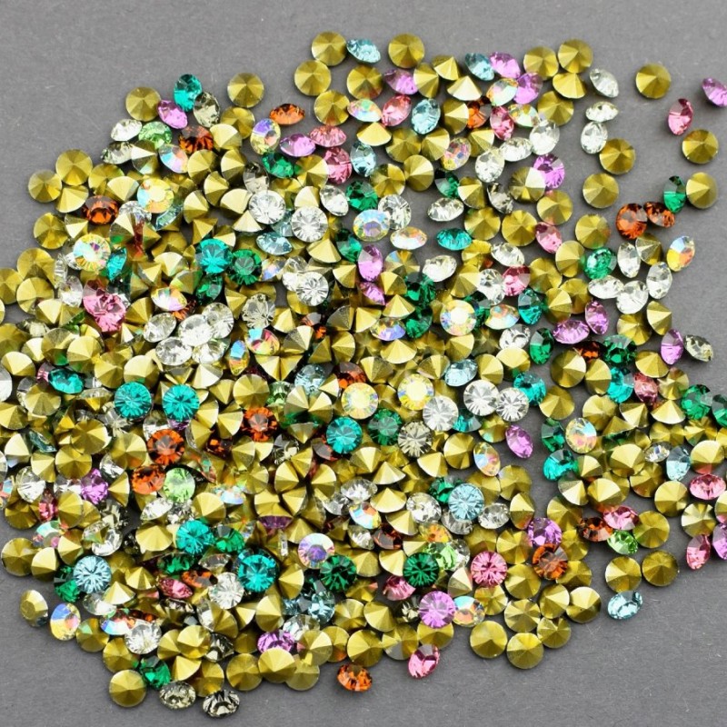 Colorierte Strasssteine Nr. 20, Durchmesser 4,5 mm, Packung 4 g (±)