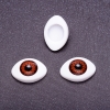 Zubehör „Lebendige Augen“ – Paar braune Iris, Durchmesser 7 mm, 10 × 13 mm, Verpackung 50 Paare