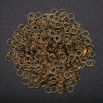 Bronzefarbene Verbindungsringe, Durchmesser 6,5 mm, Packung 30 g