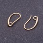 Ohrhaken für Ohrringe, Länge 18 mm, Farbe „helles Gold“