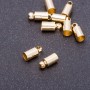 Goldene Endkappe für Schmuck 4 mm