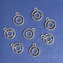 Schmuckzubehör Anhänger «Uhr» 13×16 mm, Verpackung ca. 20 g, ca. 21 Stück