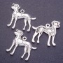 Schmuckzubehör Anhänger Hund L9 mm, d 1-1,5 mm Farbe Silber Verpackung 20 g ±7 Stück