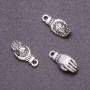 Schmuckzubehör Anhänger Buddha-Hand 18×8 mm, Verpackung 20 g, 12 Stück