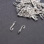 Schmuckzubehör Anhänger Haken 5×20 mm Verpackung 20 g ca. 55 Stk