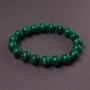 Malachit-Armband (gepresst) glatte Kugeln, Durchmesser 12 mm
