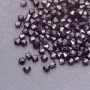 Schwarze Kunststoff-Bicone-Perle 4×4 mm, Verpackung ca. 70 g (+/- 2500 Stk)