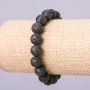 Armband aus Lavastein, Kugeln Ø 10 mm, Länge 18 cm, auf Elastikband