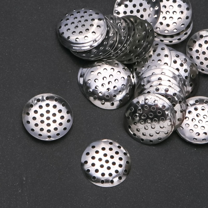 Broschenbasis Sieb Ø20 mm, Packung 68 Stück