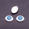 Zubehör „Lebendige Augen“ – Farbe Blau, Pupillen-Durchmesser 7 mm, Form 10×13 mm, Verpackung 50 Paare