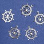 Schmuckzubehör Anhänger 'Steuerrad' 25 × 28 mm, Packung 10 Stück