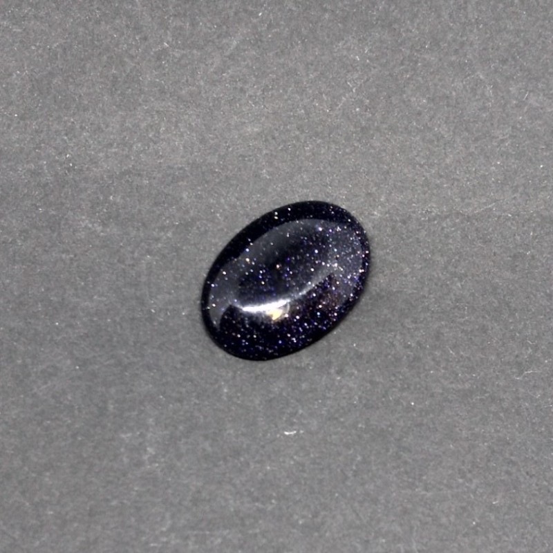 Cabochon Aventurin Blau-Sand-Nacht von Kairo künstlich 25×18 mm