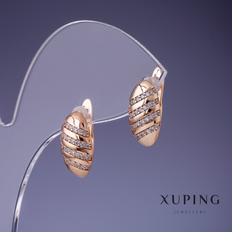 Ohrringe Xuping 14×8 mm, 18K-Vergoldung