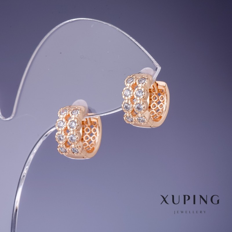 Ohrringe Xuping 6x12 mm '18K Vergoldung'