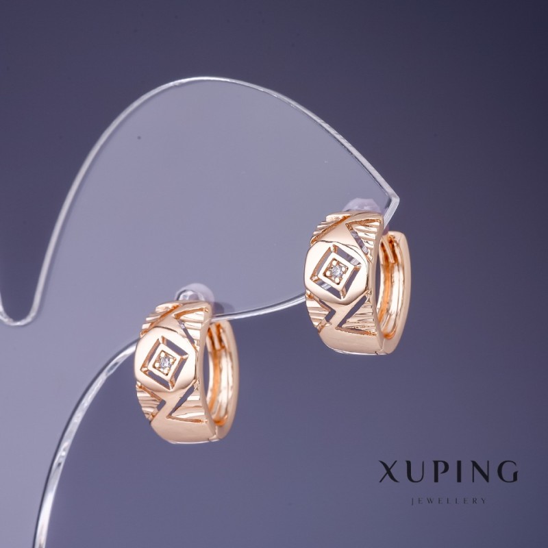 Ohrringe Xuping 15×7 mm, 18K-Vergoldung