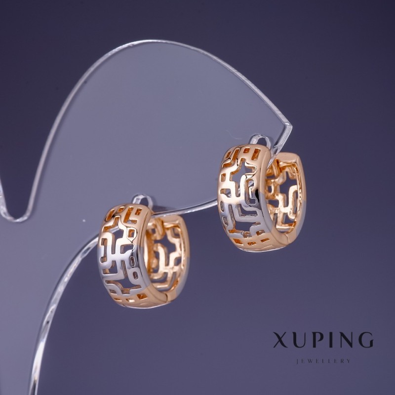 Xuping Ohrringe 14x7 mm «Vergoldung 18K» Rhodium