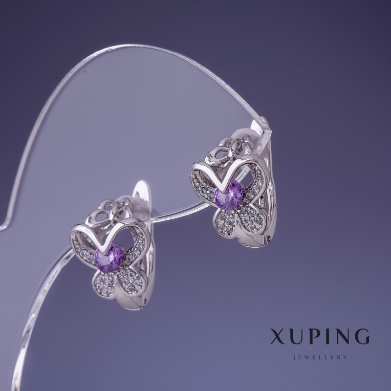 Xuping Rhodiumbeschichtete Ohrringe 15x11 mm