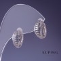 Xuping Ohrringe 13×7 mm Rhodiumbeschichtung