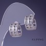 Xuping Ohrringe 9x14 mm Rhodium
