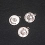 Anhänger-Zubehör Sternzeichen Krebs, Durchmesser 17 mm, Verpackung 20 g ± 15 Stück
