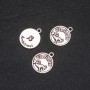 Schmuckzubehör Anhänger Sternzeichen Steinbock, Durchmesser 17 mm Verpackung 20 g ± 12 Stück