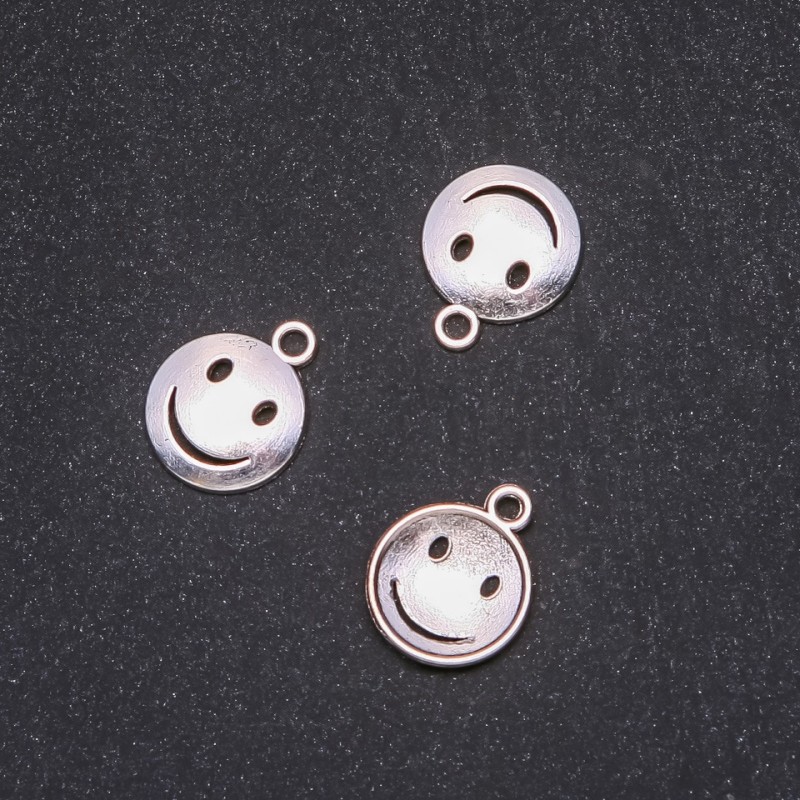 Anhänger Smile 15×18 mm, Schmuckzubehör, Verpackung 20 g ± 20 Stück