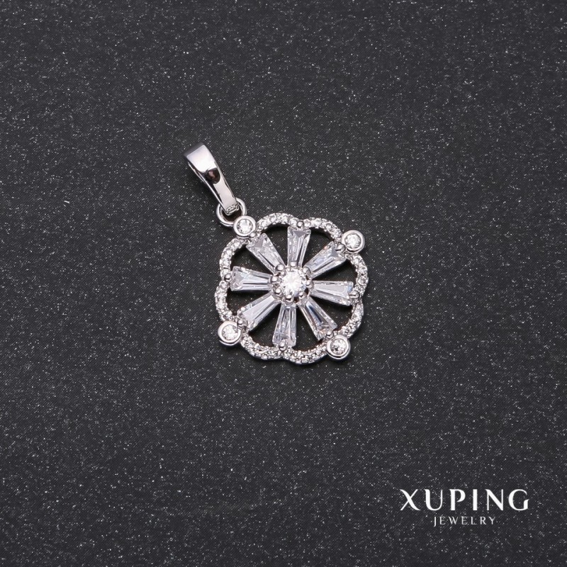 Anhänger Xuping Rhodium-beschichtet, 28×22×19 mm