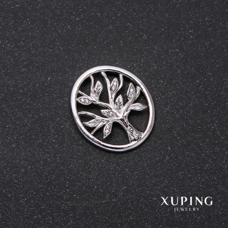 Anhänger Xuping – Baum, Rhodiumbeschichtung, 25×22 mm