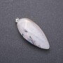Anhänger aus natürlichem Achat 50 × 20 mm (±) mit natürlichen Unregelmäßigkeiten