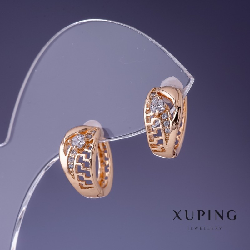 Ohrringe Xuping 8x14 mm Vergoldung 18K