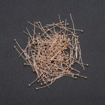 Kopfstift mit Kugelkopf – Gelbmetall, Länge 20 mm, Gewicht 10 g