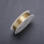 Goldfarbener Schmuckdraht, Durchmesser 0,3 mm, Spule, Länge 18 m