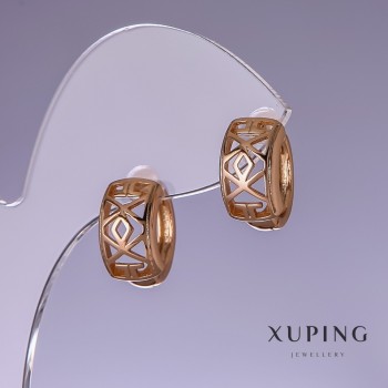 Ohrringe Xuping 15×8 mm, 18K-Vergoldung