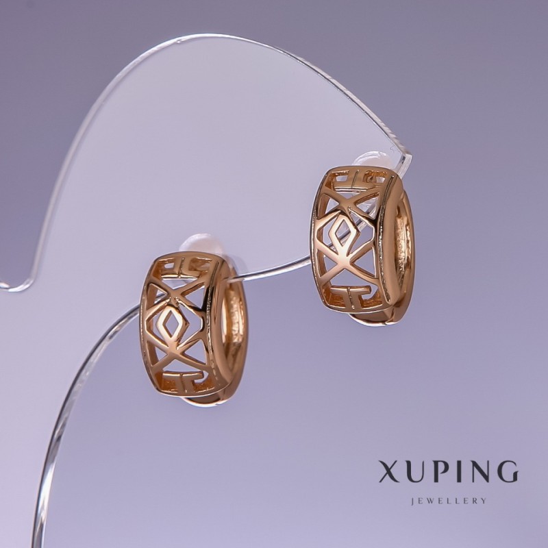 Ohrringe Xuping 15×8 mm, 18K-Vergoldung