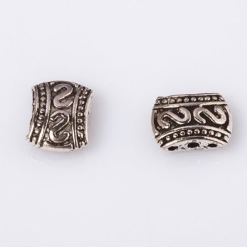 Mehrreihenspacer für eine Schnur, S-Muster, Metall 11×8 mm, Inhalt 20 g (+ ca. 14 Stück)