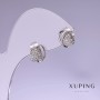 Ohrringe Xuping Rhodium-beschichtet, 9×10 mm