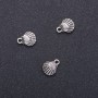 Anhänger Muschel, Ø 10 mm, Länge ca. 13 mm, Ø 1,5 mm Bohrung, Verpackung 20 g, 18 Stück (+ -)