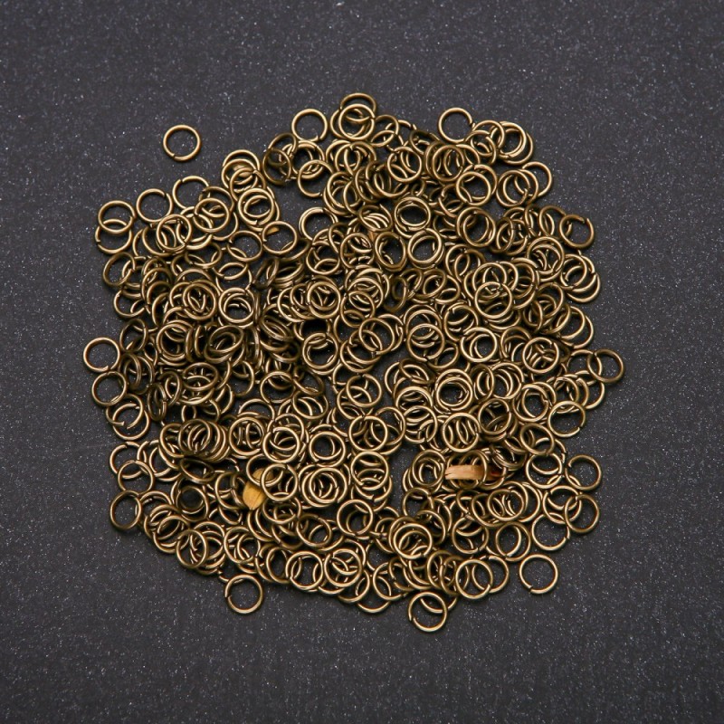 Verbindungsringe, Durchmesser 3 mm, Packung 20 g, Farbe Bronze