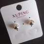Ohrstecker Kugel Xuping – Kugel, Durchmesser 8 mm, Rhodiumbeschichtung