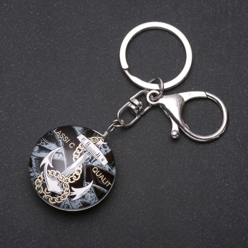 Schlüsselanhänger, Durchmesser 3,5 cm, Länge 9 cm