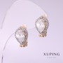 Ohrringe Xuping mit weißen Steinen 17x10 mm, 18K-Vergoldung