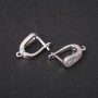 Ohrhaken für Ohrringe 5×18 mm silberfarbenes Metall – Preis pro Paar