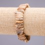 Armband Landschaftsjaspis Stäbchenform, Ø 4×15 mm (±), Länge 19 cm