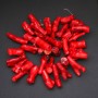 Rote Korallenperlen in Astform, Größe 10x40 mm (Preis pro 100 g)