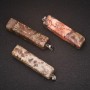 Anhänger aus Naturstein Picasso-Jaspis 13×54(±)mm